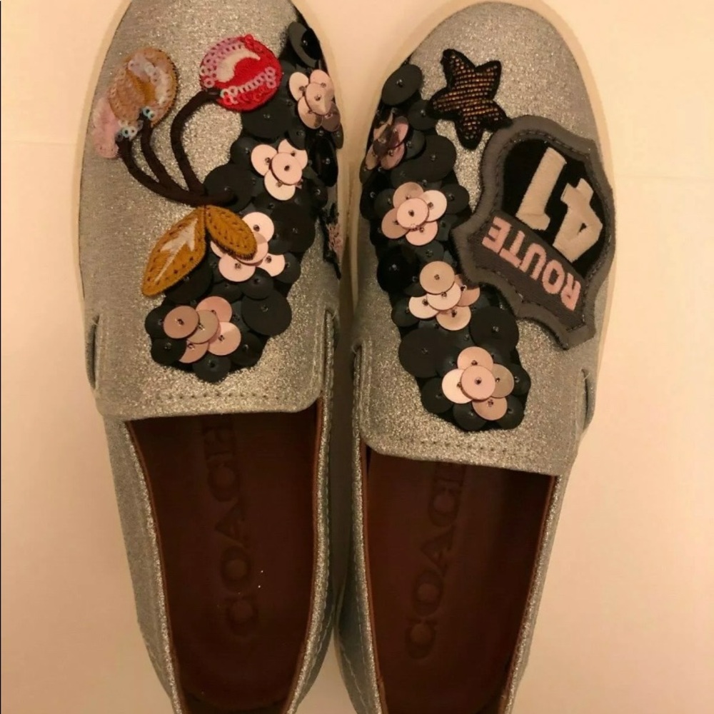 COACH WOMEN'S ROUTE 41 LEATHER SLIP ON